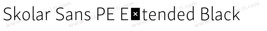 Skolar Sans PE Extended Black Ital字体转换
